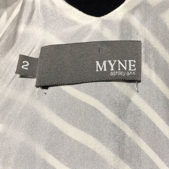 MYNE| Blue & White Casual Dress Sz 2 with … - Picture 15 of 16